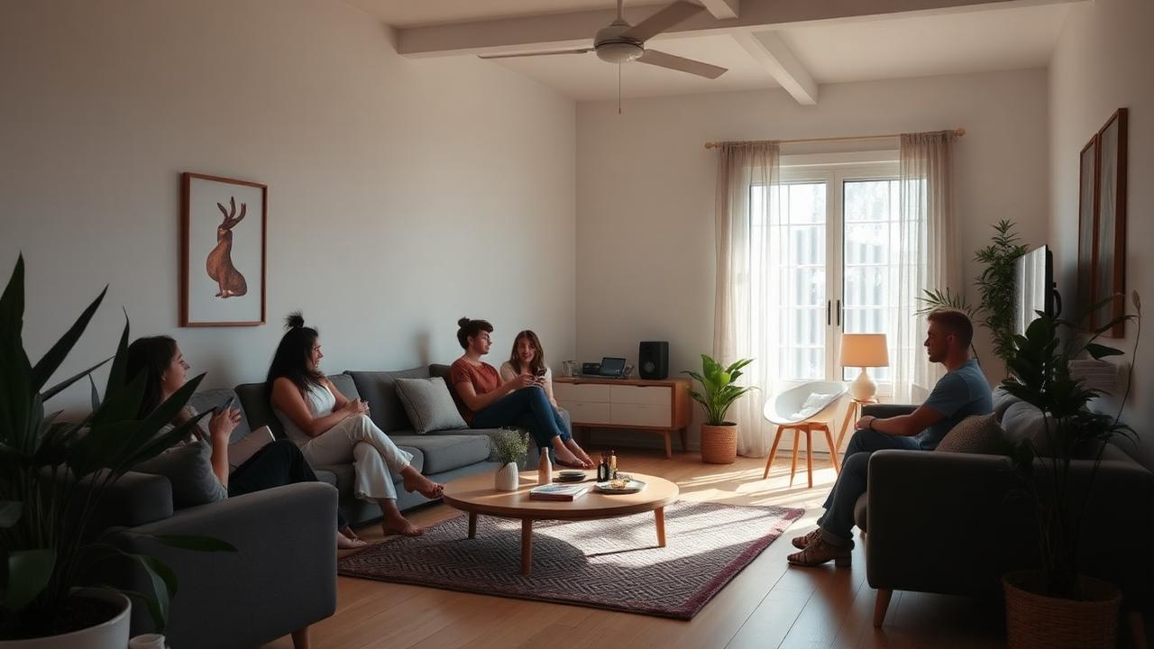 Sharehouse australiana con flatmates
