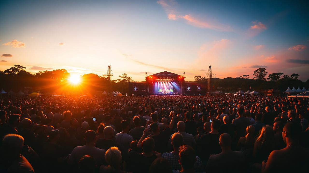 Multitud en festival Splendour Byron Bay