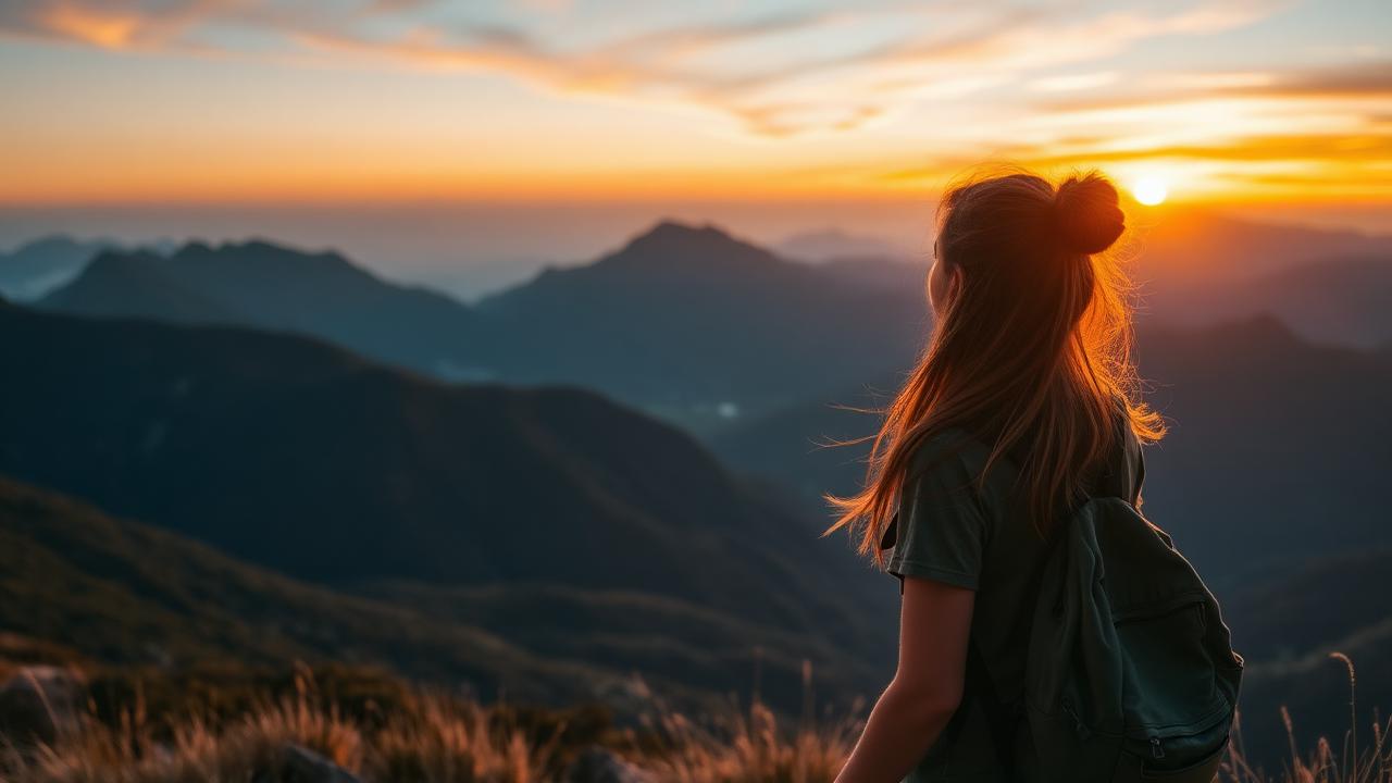 Mujer joven viajando sola por la costa australiana