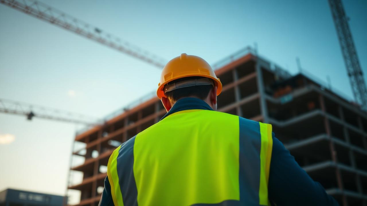Trabajador de construcción con White Card